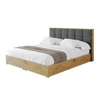 POLSTERBETT mit Bettkasten und Lattenrost, Bett mit Matratze H3/H4 - ENZO2 180x200 Dunkelgrau - Anthrazit, Holzwerkstoff/Textil (180/200cm) - ALTDECOR