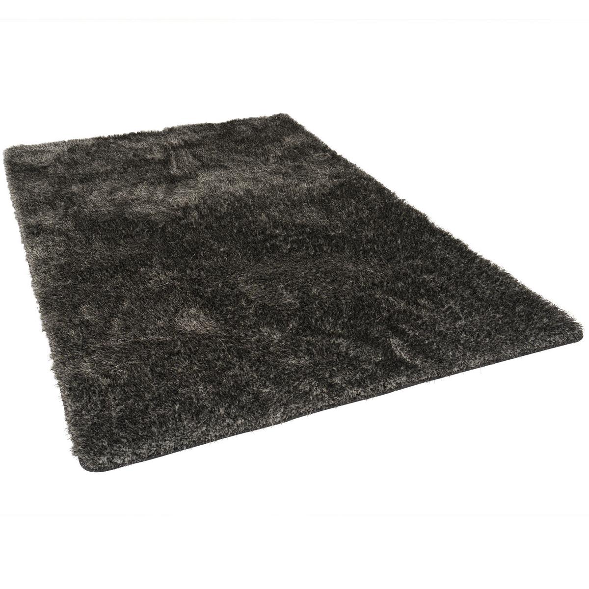 HOCHFLOR SHAGGY TEPPICH LUXUS EMOTION MIX - Anthrazit, Textil (160/160cm) - Snapstyle