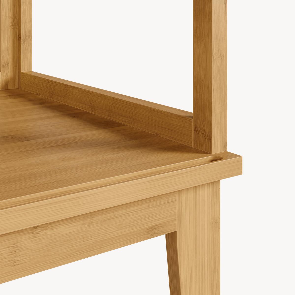 GARDEROBENSTÄNDER Vemb - Naturfarben, Holz (80/185/45cm) - [en.casa]