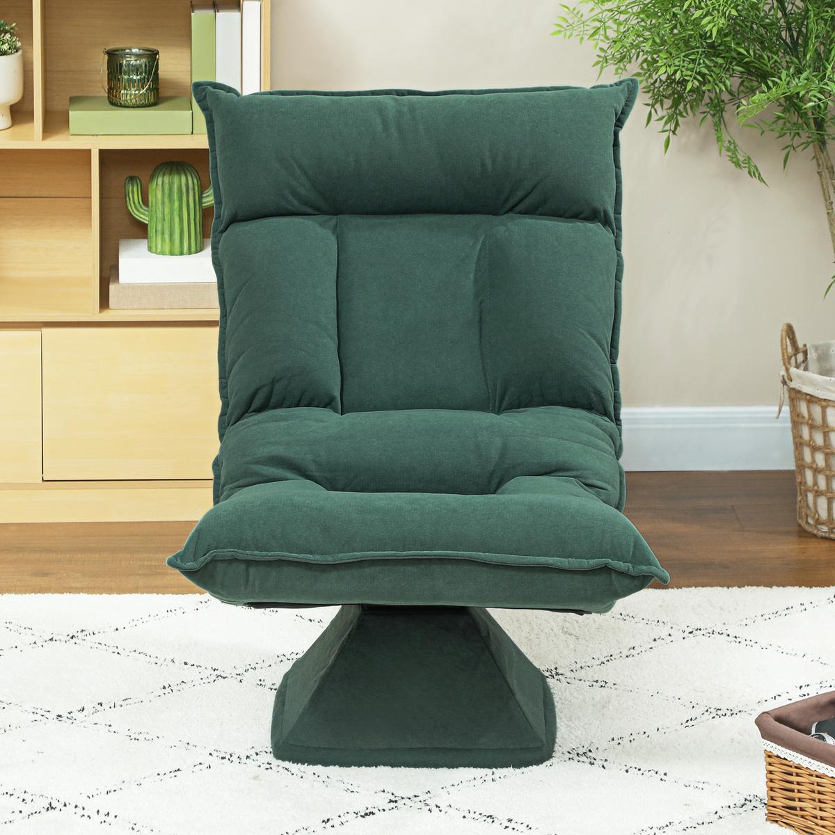 BODENSTUHL Polyester Grün - Grün, Kunststoff (62/95/70cm) - HOMCOM