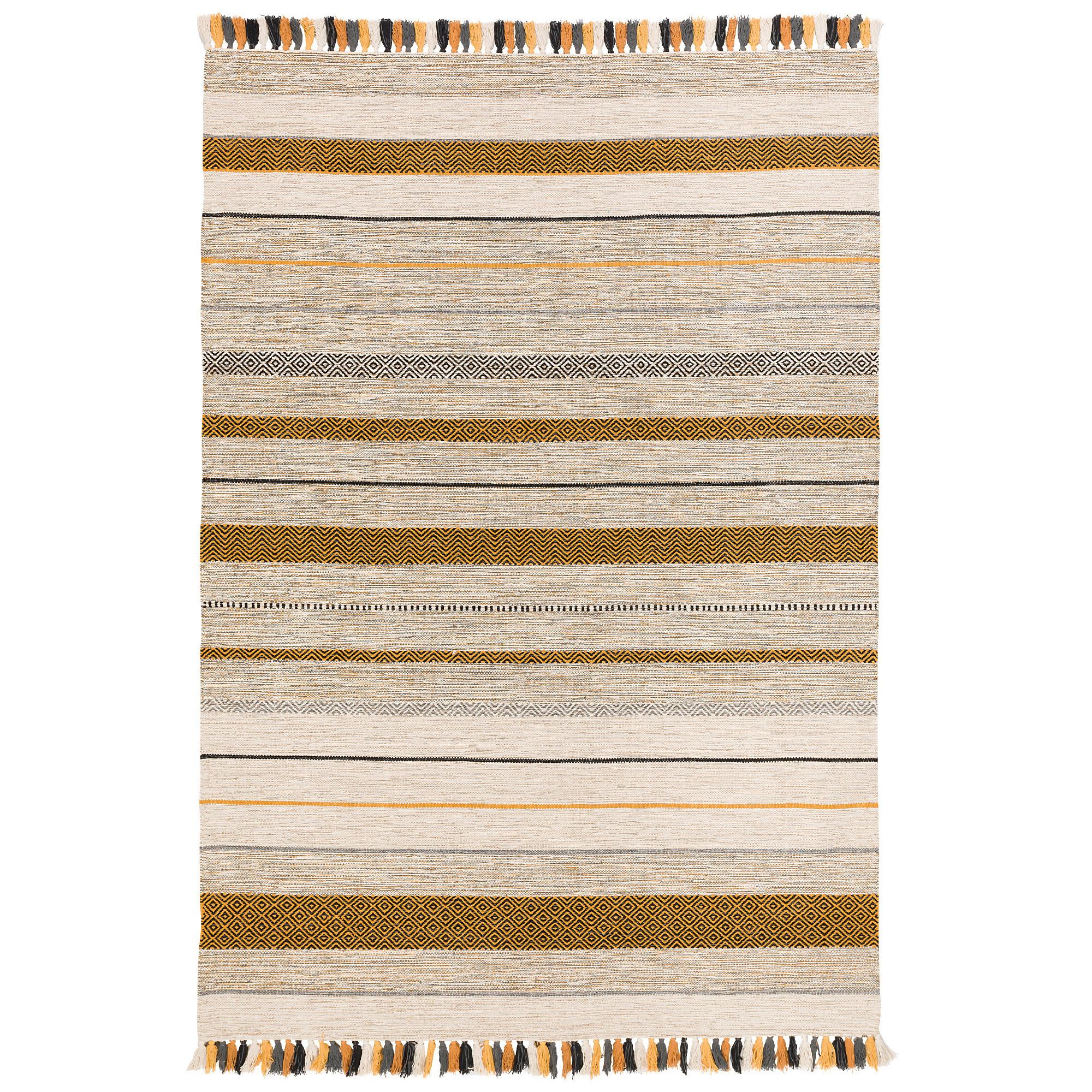 NATUR TEPPICH KELIM KALLEEN - Currygelb, Textil (200/300cm) - Pergamon