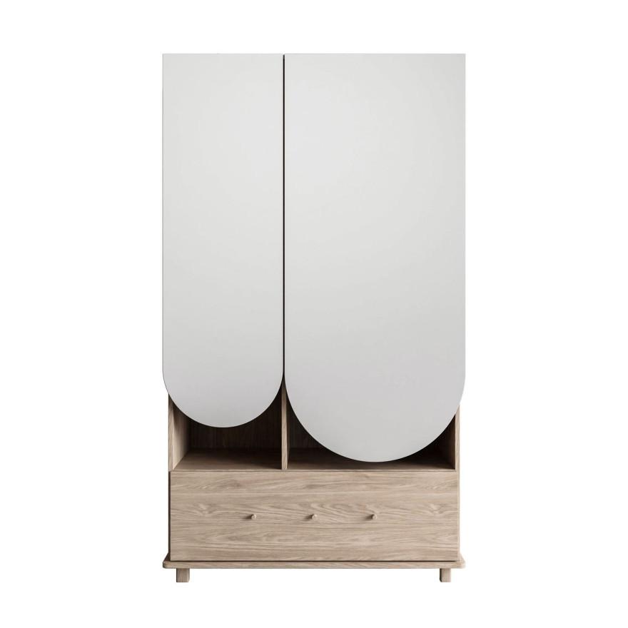 KINDERKLEIDERSCHRANK 2-türig BLOOM 2D1S - Kaschmir, Holzwerkstoff (100/176/52cm) - Lookway