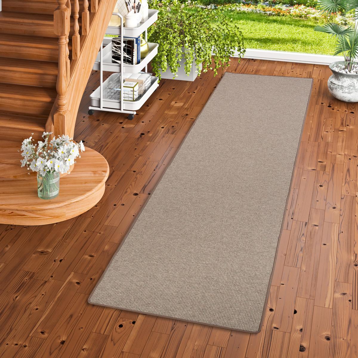 NATUR SISAL-OPTIK TEPPICH TAFF LÄUFER - Braun, Textil (80/320cm) - Snapstyle