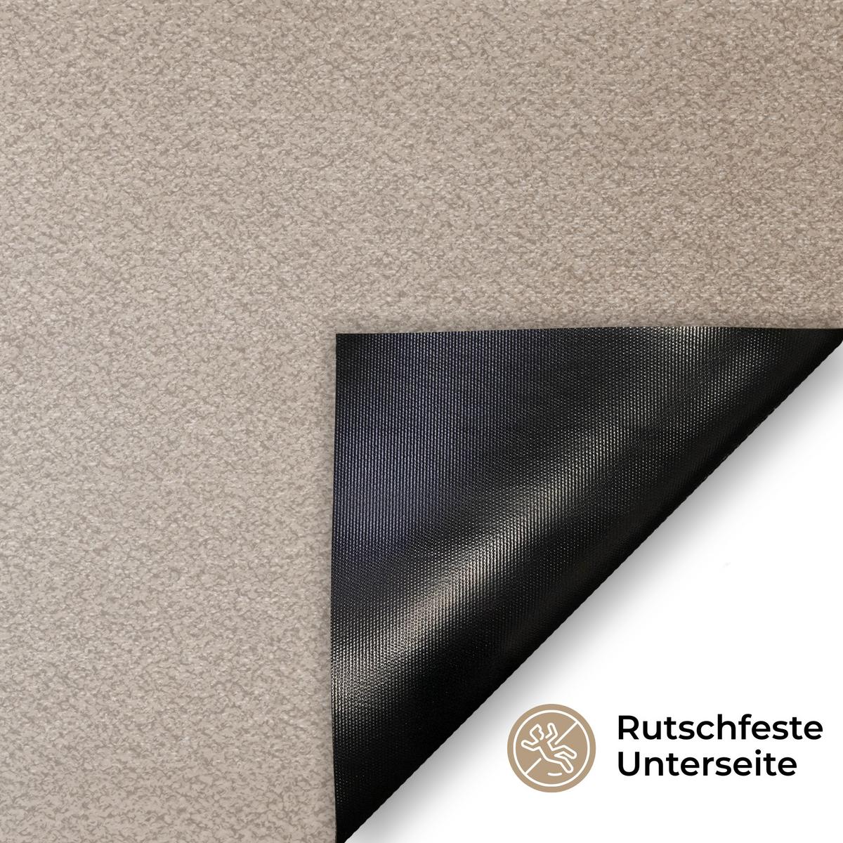 FUSSMATTE Wellenlinien - Fließend - Sandfarben Fußabtreter 60x40 cm - Beige, Kunststoff (60/0.4cm) - MuchoWow