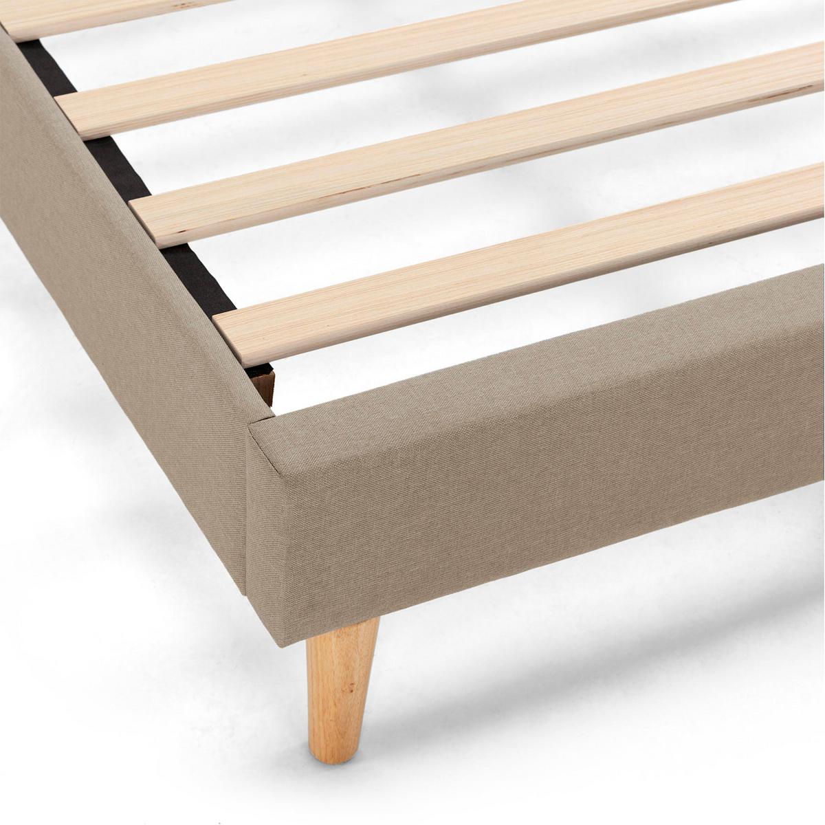 POLSTERBETT + kopfteil 160x200 cm Aura, Beige - Beige, Textil (200/160/90cm) - VS Venta-stock
