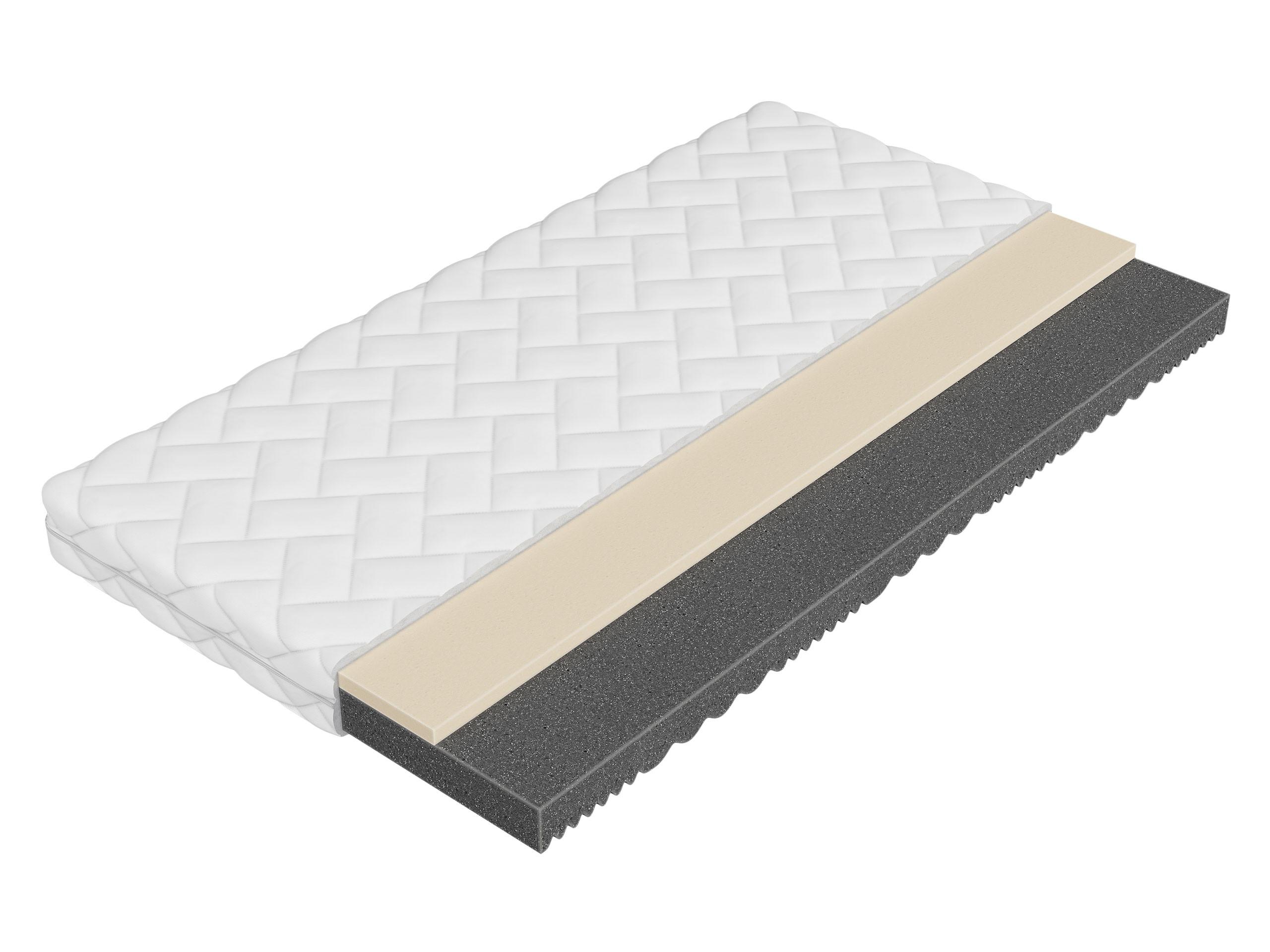 KOMFORTSCHAUMMATRATZE Uno 13 cm - Weiß, Textil (140/200cm) - MIRJAN24
