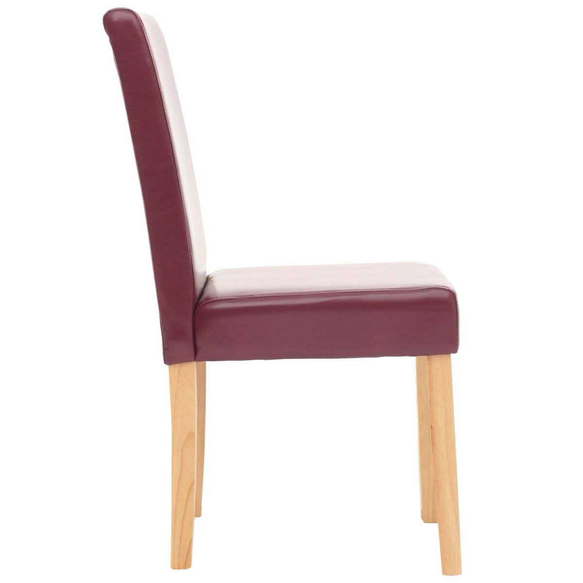 ESSZIMMERSTUHL Rot 2er-Set - Rot, Textil (43/90/56cm) - MCW