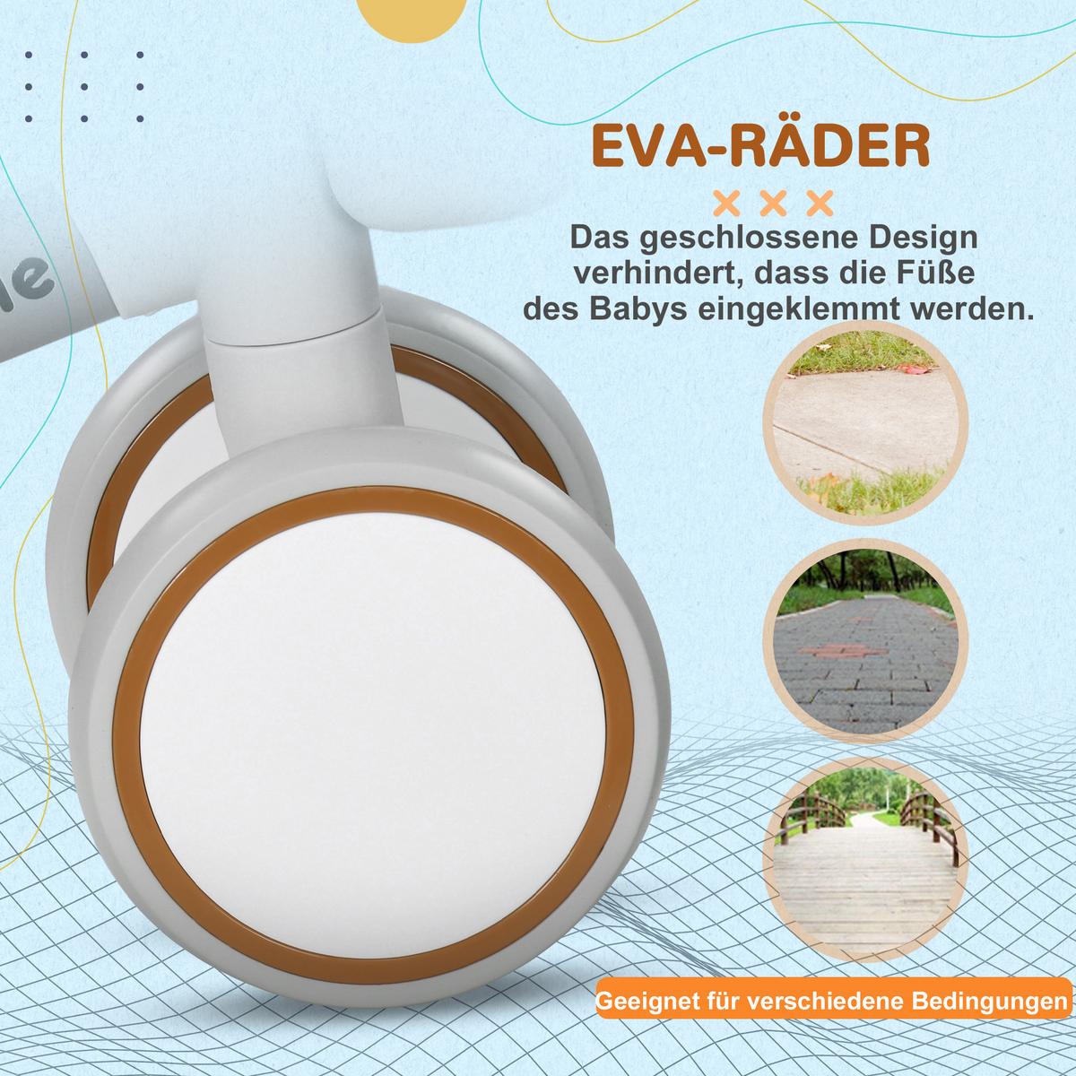 KINDERLAUFRAD - Braun, Metall (56/27/39cm) - AIYAPLAY
