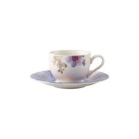 MOKKA-/ESPRESSOTASSE MIT UNTERTASSE Mariefleur Gris Basic bunt 50 ml - Multicolor, Keramik (12/6.1/12cm) - Villeroy & Boch