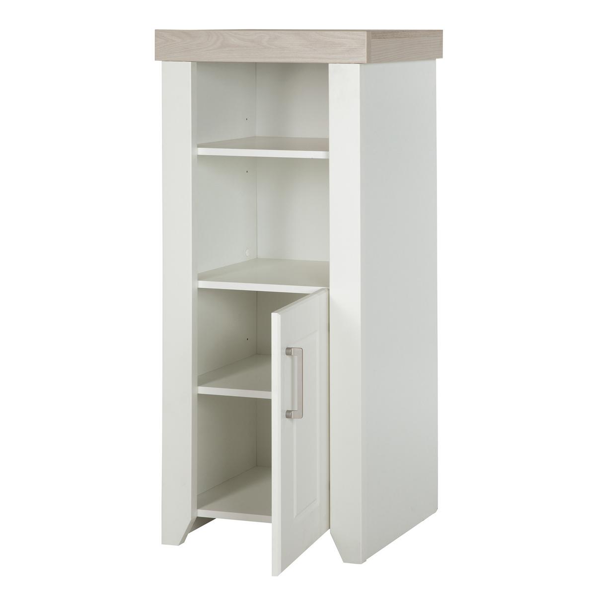 STANDREGAL Felicia - Weiß, Holzwerkstoff (49/115/42cm) - Roba