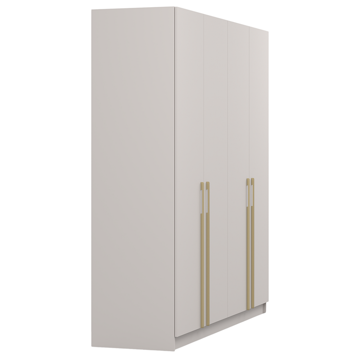 DREHTÜRENSCHRANK ROSA 4D 200/210/55 cm 4-türig Kaschmir - Kaschmir/Goldfarben, Holz/Holzwerkstoff (200/210/55cm) - imoebel24