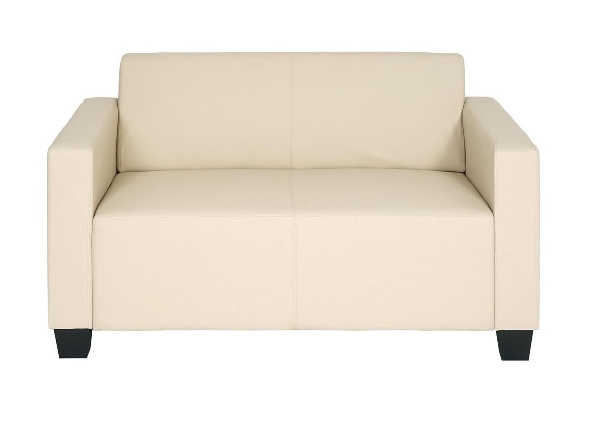 2-SITZER-SOFA Cremeweiß - Creme/Weiß, Textil (136/76/72cm) - MCW
