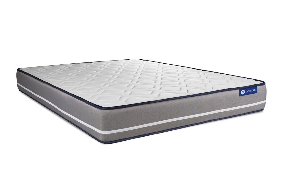 BETT Actiflex pur Taschenfederkern 120 x 200 cm h3 - Kit Bettgestell Grau - Beige/Grau, Karton/Holz (120/200cm) - ACTISOM
