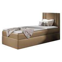 BOXBETT Carmen Mini, Seite zum Öffnen des Bettkastens: Rechts - H3 - Hellbraun, Holz (100/200cm) - MIRJAN24