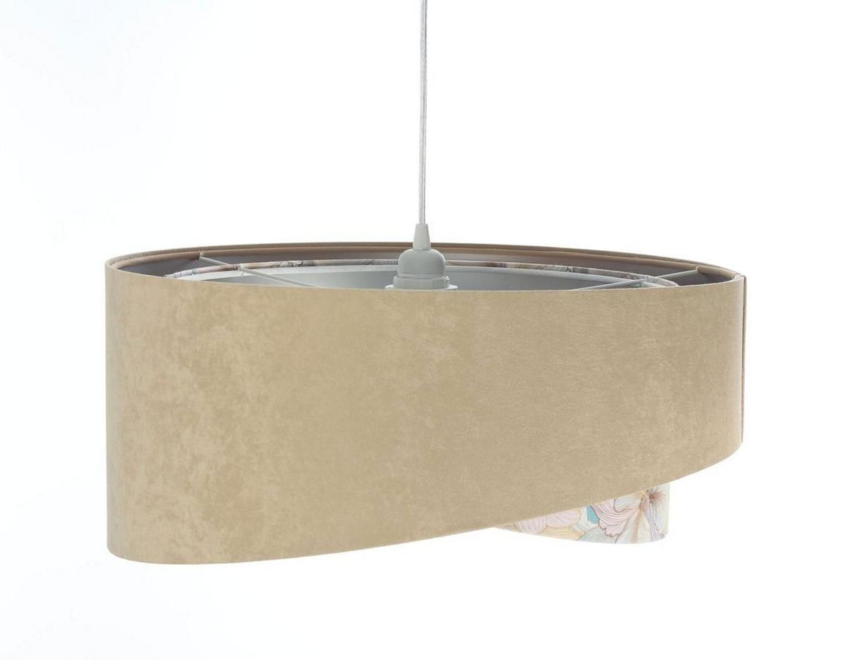 HÄNGELEUCHTE Silber 50/23 cm - Silberfarben, Kunststoff (50/1.3/23cm) - ONZENO