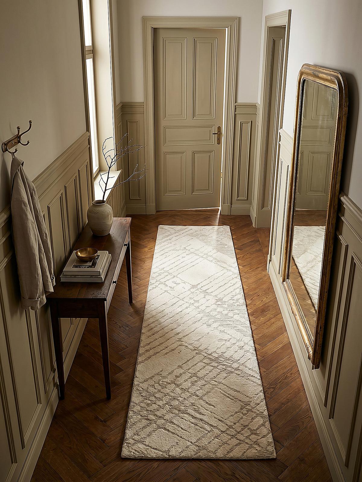 TEPPICH ARLEN, abstrakt, Creme, 80 x 300 cm - Beige, Textil (300/80cm) - KADIMA DESIGN