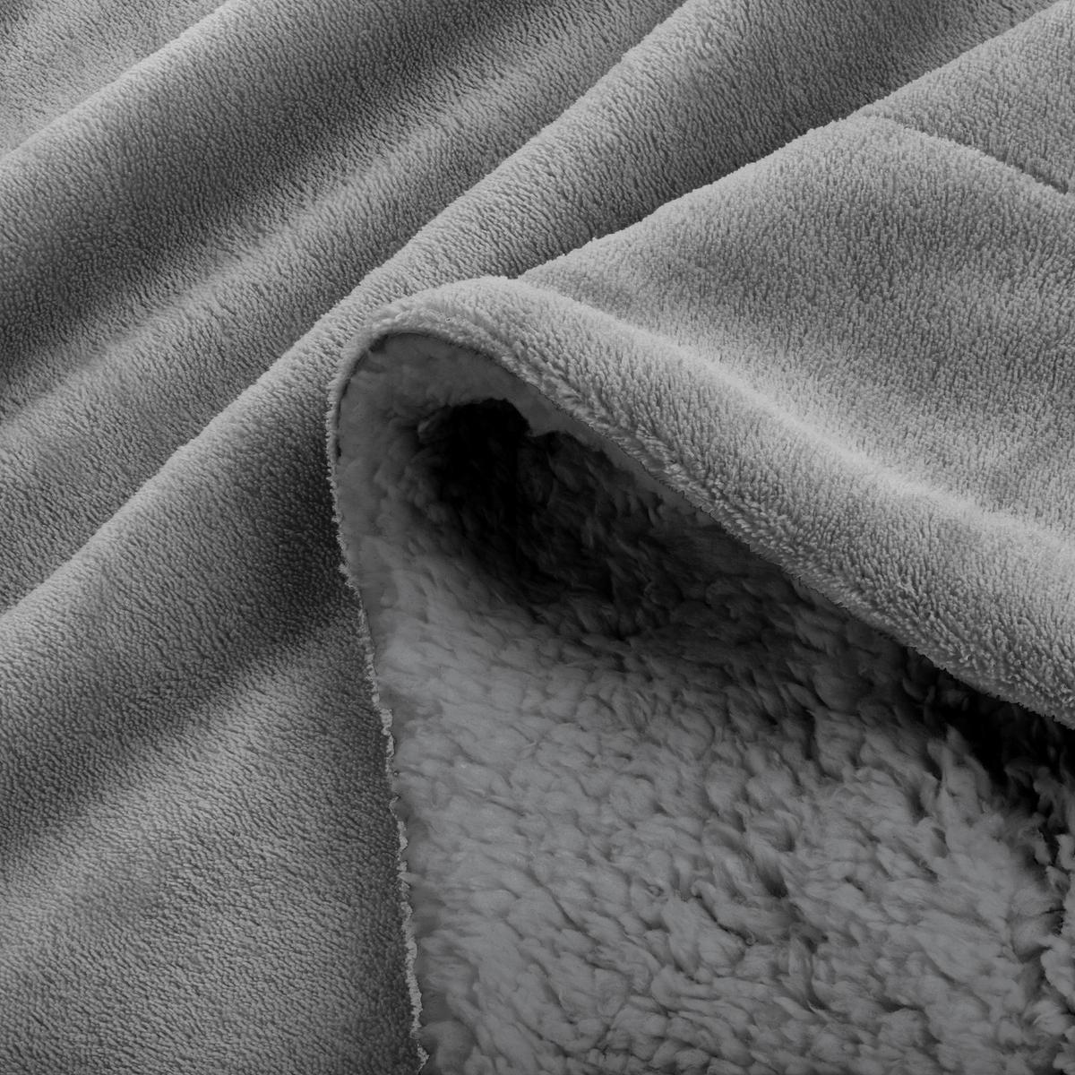 DECKE Alina 220/240 cm Hellgrau/Hellgrau - Grau, Textil (220/240cm) - Beautissu 