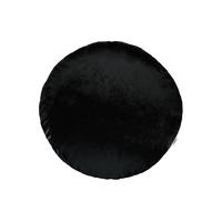 KISSENHÜLLE Rund Samt&Sonders schwarz 50 cm Ø - Schwarz, Textil (50/50cm) - beties Heimtextil