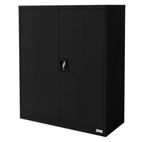 AKTENSCHRANK 90x40x109 cm Schwarz aus Stahl - Schwarz, Metall (40/109/90cm) - ML-DESIGN