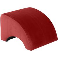 POLSTERHOCKER Kajsa Samtvelours ziegel - Dunkelrot, Kunststoff (52/37/54cm) - 58aufmkessel