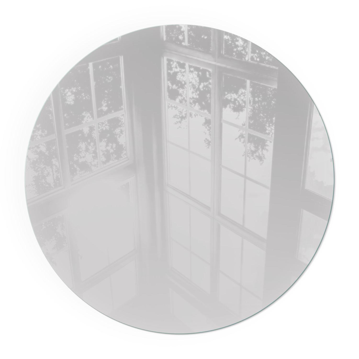 GLASPLATTE für Kamin Ø 60 cm - Grau, Glas (60/60/0.4cm) - TULUP