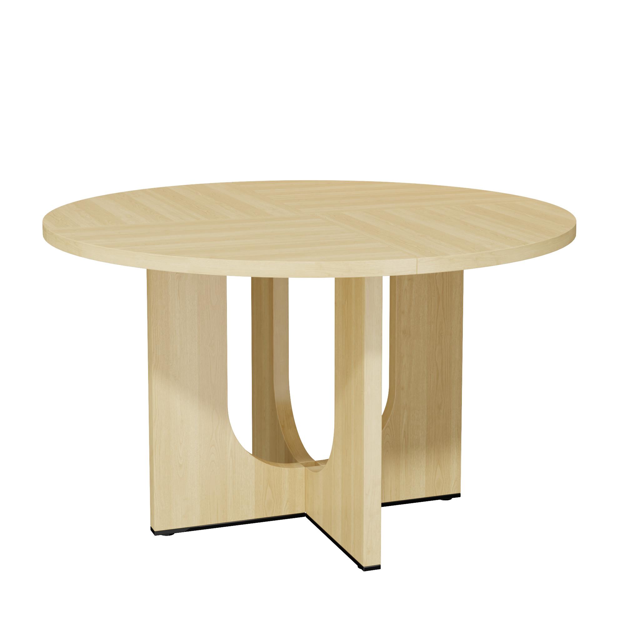 ESSTISCH Rund 120cm Eichenfarbe Skandinavisch für 4-6 Personen - Eichefarben, Holzwerkstoff (120/120/75cm) - Urban Meuble