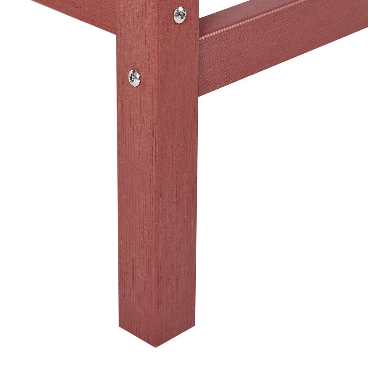 BARTISCH Rot Adirondack - Rot, Kunststoff (60/59/103cm) - Beliani