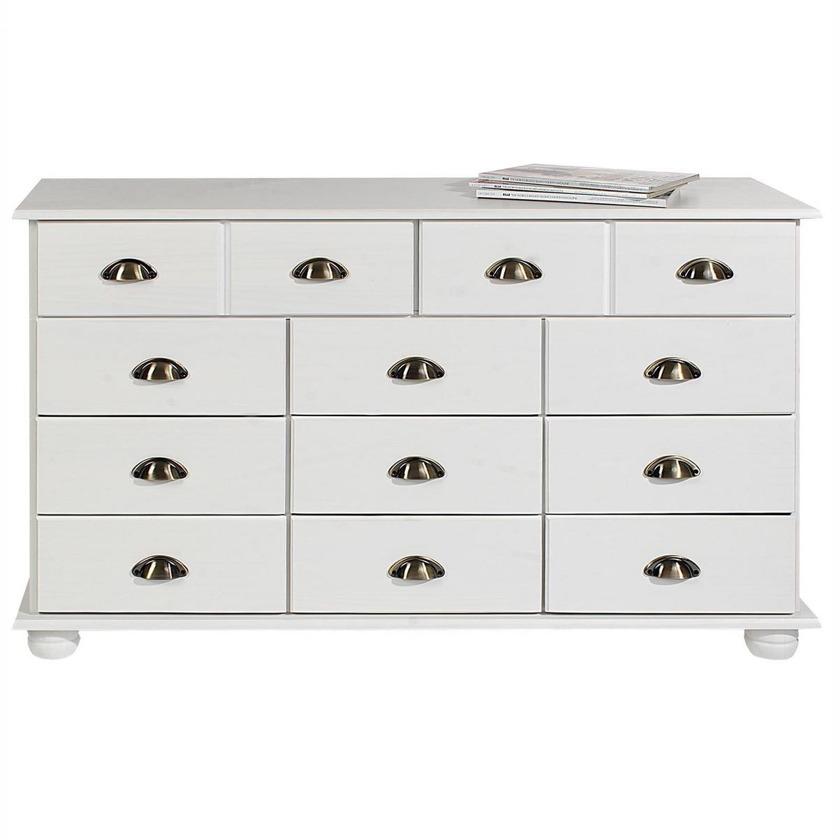 APOTHEKERKOMMODE COLMAR weiß - Weiß, Holz (117/73/35cm) - IDIMEX