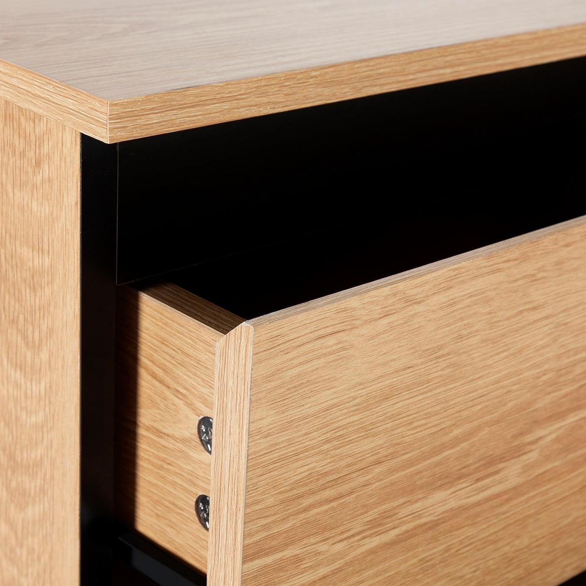 KOMMODE Molina 80/40/80 eichefarben - Honigeiche, Holzwerkstoff (80/80/40cm)