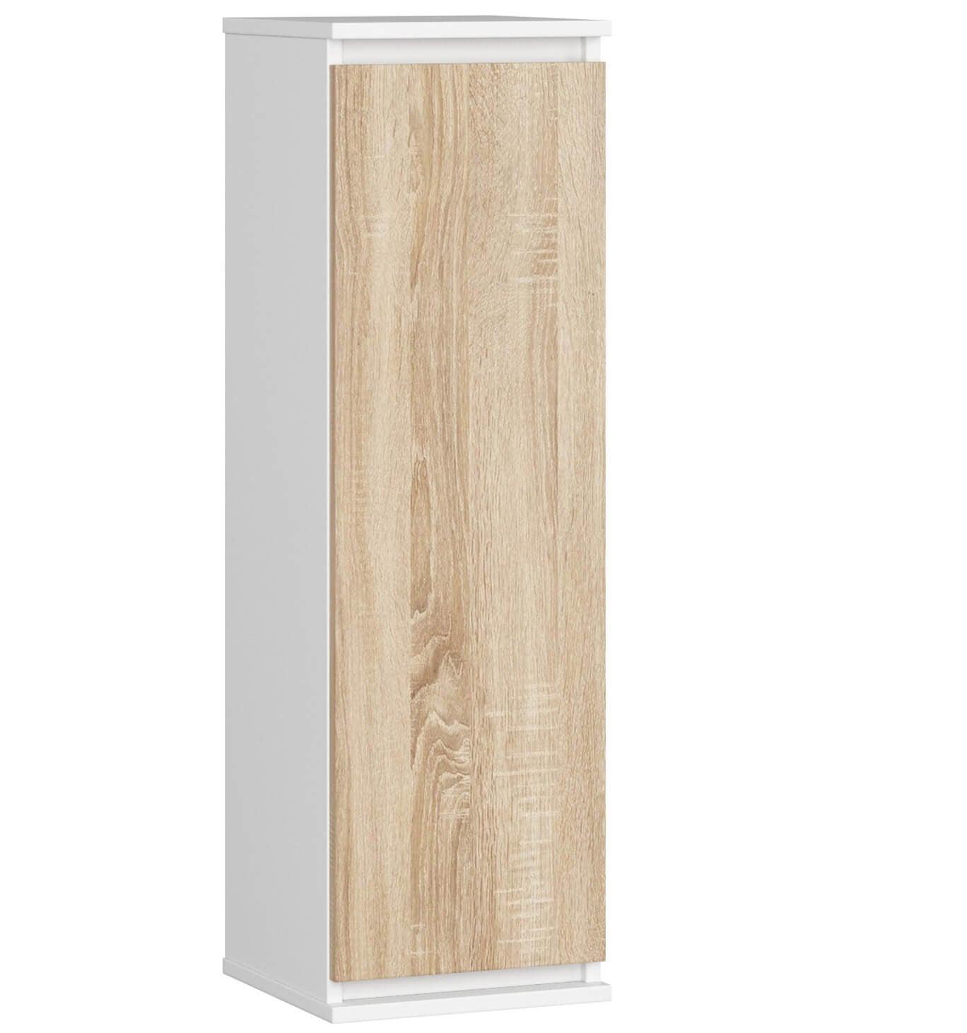 HÄNGESCHRANK Weiß, Eiche Sonoma 99/30/30 - Weiß/Sonoma Eiche, Holzwerkstoff (30/99/30cm) - RAUMHIRSCH FURNITURE