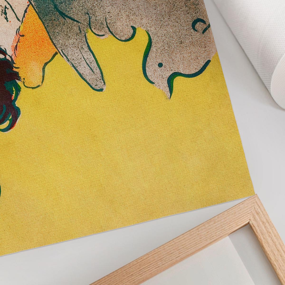 POSTER - 84x59 cm (A1) - Henri de Toulouse-Lautrec - Mademoiselles Truppe - Gelb, Textil (84/59.4/0.1cm) - TULUP