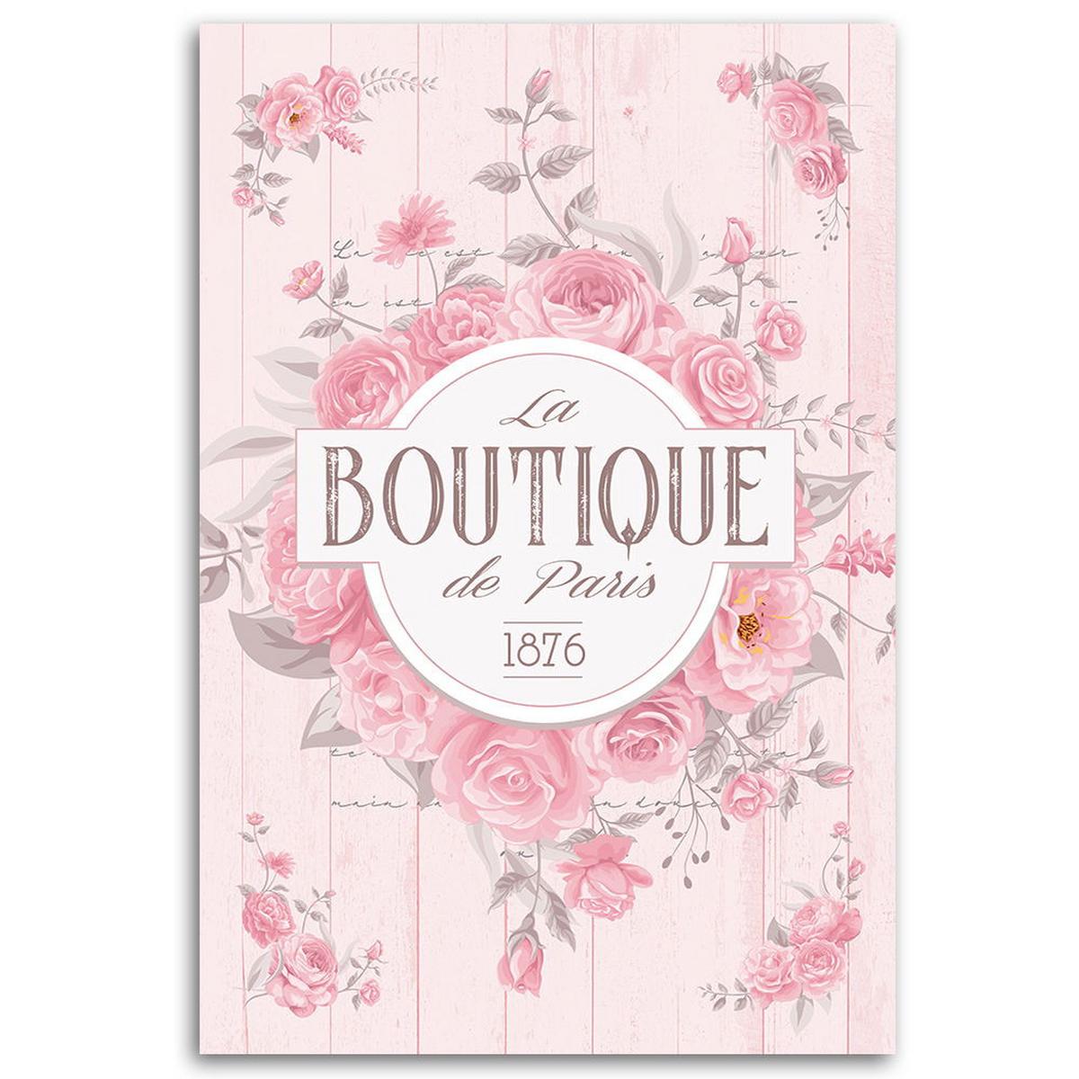 KUNSTDRUCK Rosa 60/90 cm - Pink, Textil (60/90cm) - KUNSTLOFT