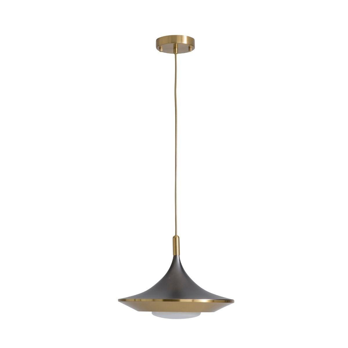 KRONLEUCHTER aus schwarzem metall mit messinggold-finish - orion 36/36/40-200 cm - Schwarz, Metall (36/36/200cm) - Signature