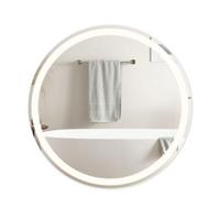 BADEZIMMERSPIEGEL Mainz mit LED-Leuchte Ø80 cm - Weiß, Glas (80/2.5/80cm) - Nettlife
