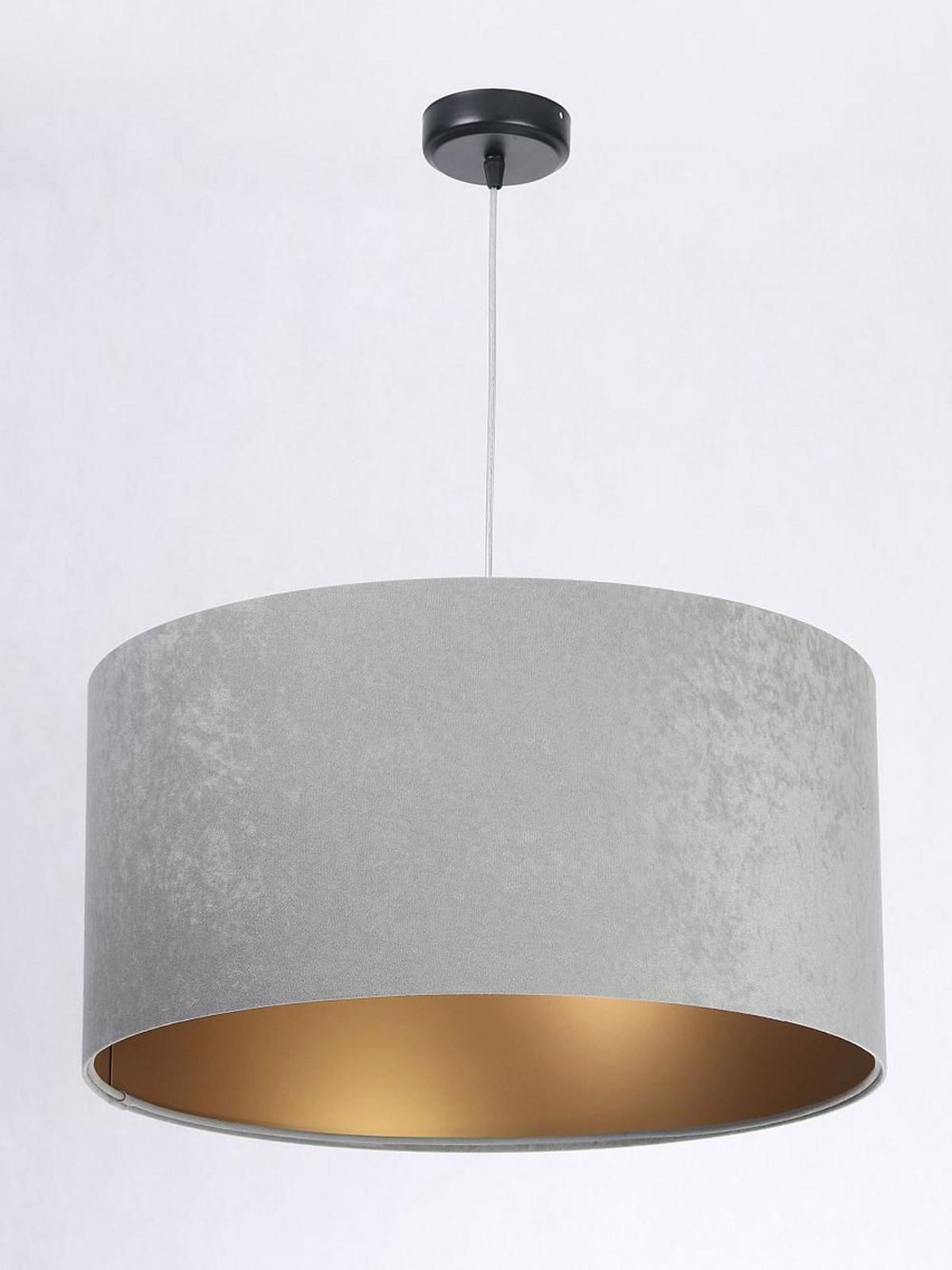 HÄNGELEUCHTE Grau 50/25 cm - Goldfarben/Grau, Kunststoff (50/0.8/25cm) - ONZENO