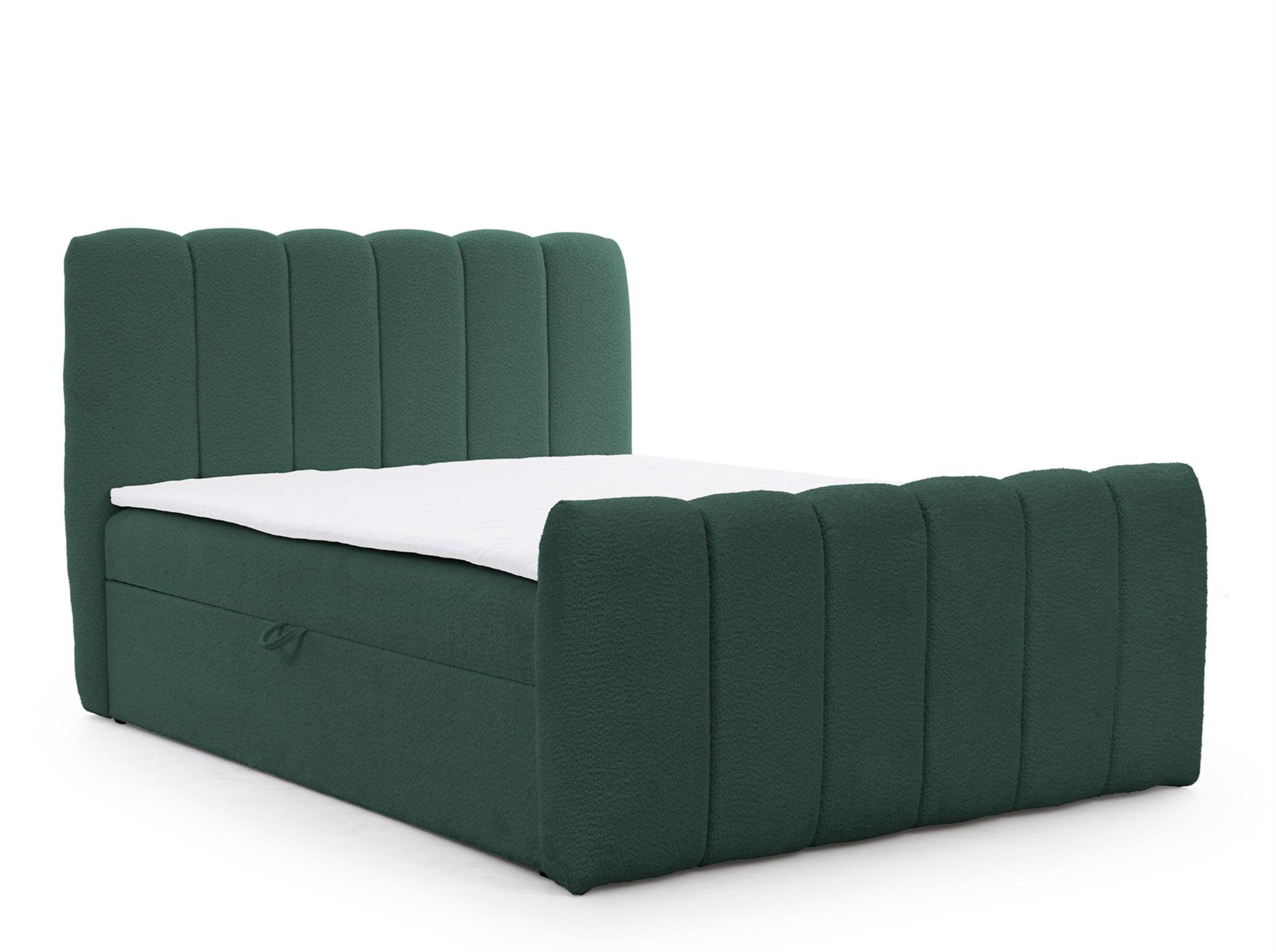 BOXBETT Denis Premium - Grün, Holzwerkstoff/Textil (160/200cm) - Fun Möbel