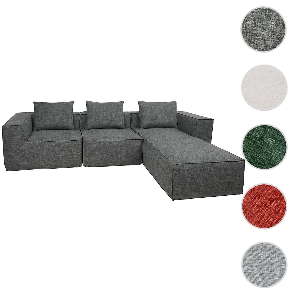 SOFA-GARNITUR Grau - Grau, Textil (270/63/190cm) - MCW