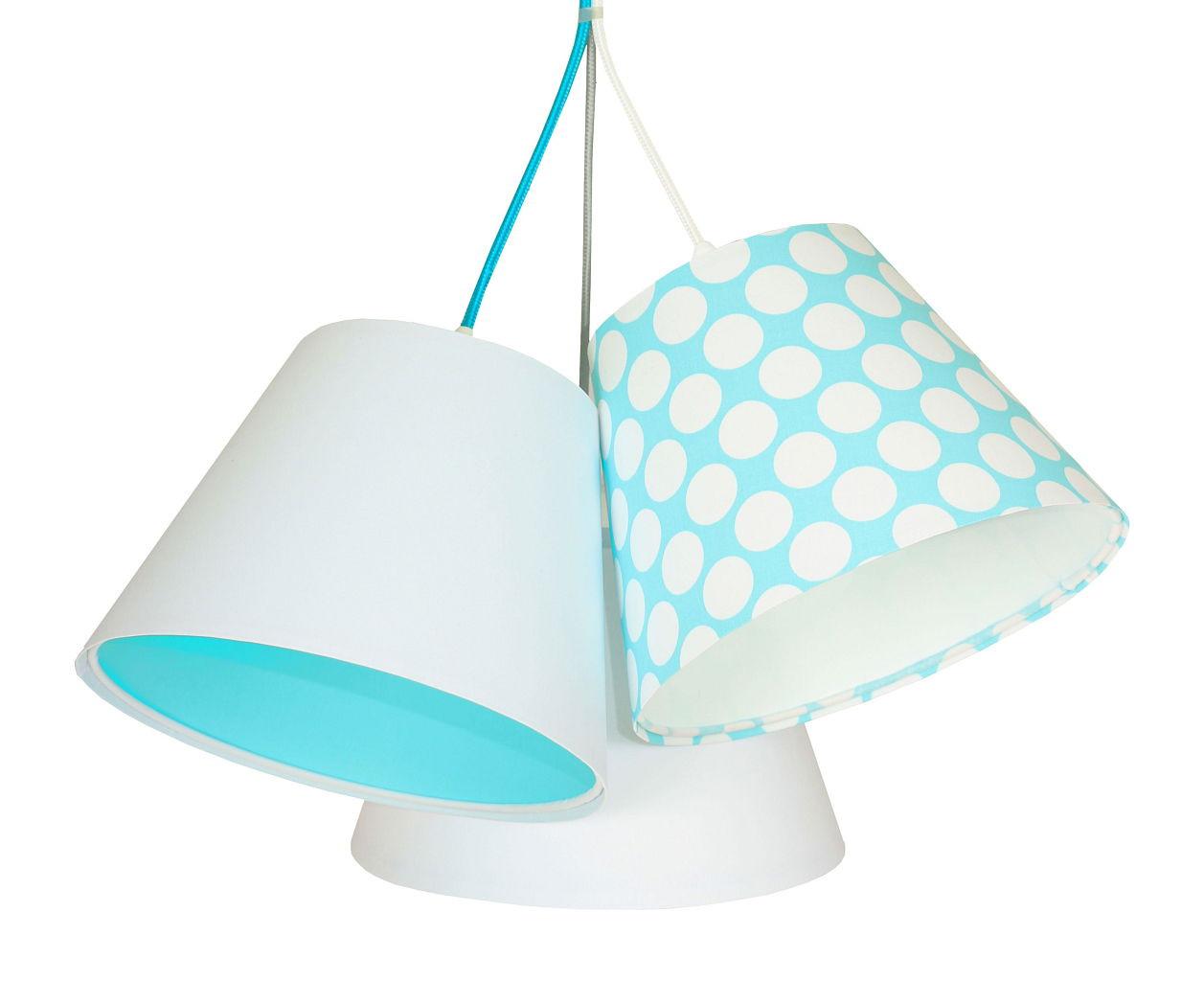 HÄNGELEUCHTE Blau 26/19 cm - Blau/Weiß, Kunststoff (26/0.8/19cm) - ONZENO