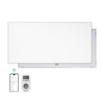 WANDKONVEKTOR Elektrisch 1000 W mit Thermostat und App Steuerung 119,5/59,5 cm - Weiß, Kunststoff/Metall (119.5/59.5/2cm) - EMKE