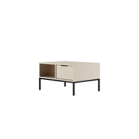 COUCHTISCH Austin 60/45/80 - Kaschmir/Schwarz, Holzwerkstoff (80/60/45cm) - RAUMHIRSCH FURNITURE