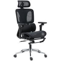BÜROSTUHL Polyester Kunststoff Schwarz - Schwarz, Kunststoff/Textil (67/133/71cm) - HOMCOM