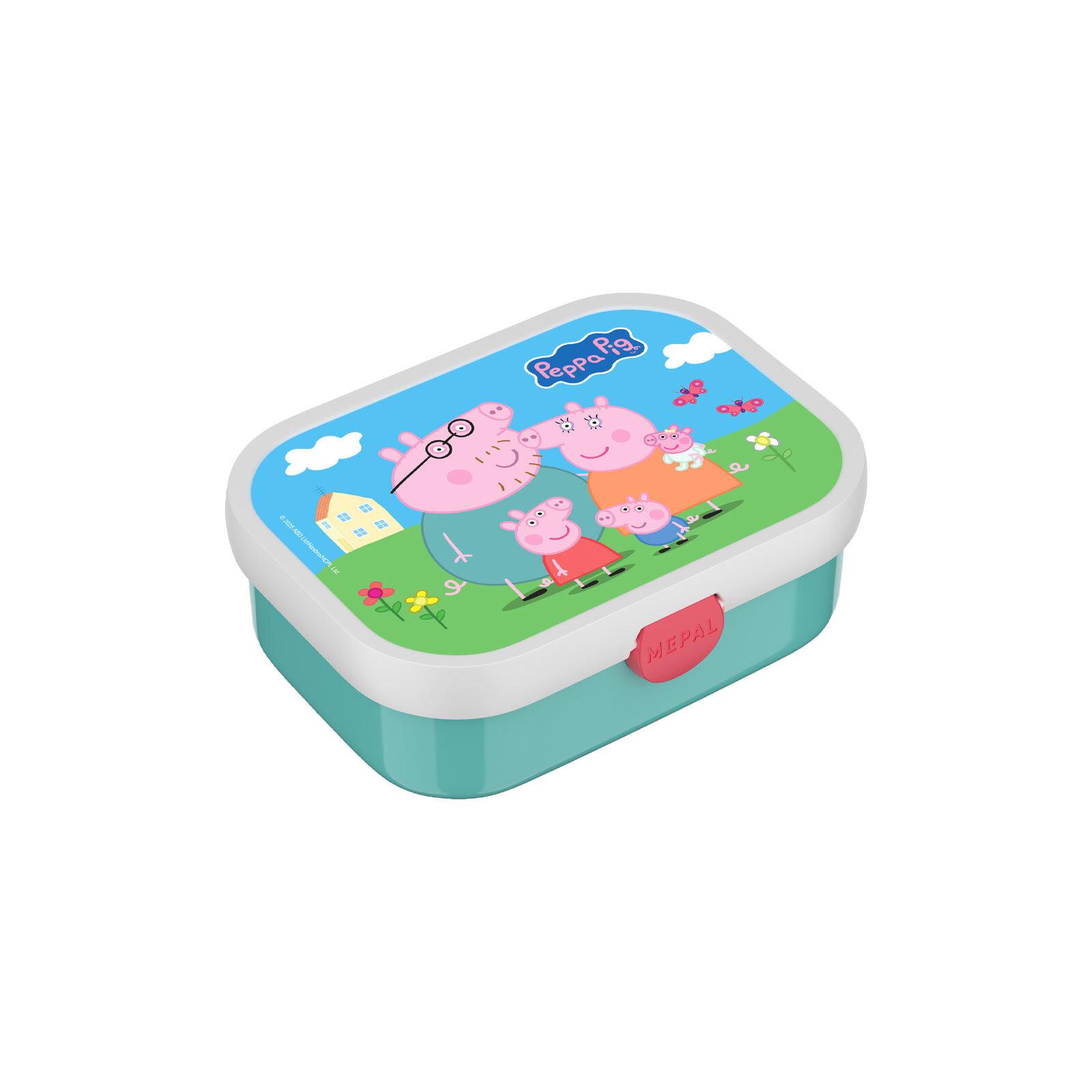 BROTDOSE Campus (2025) Peppa Pig 750 ml - Türkis/Multicolor, Kunststoff (13.2/6.1/17.8cm) - Mepal
