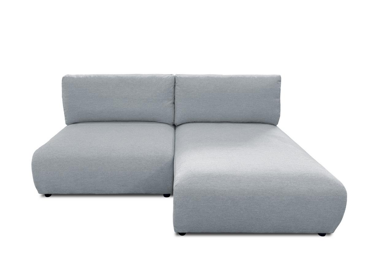 ECKSOFA Sora mit Schlaffunktion, Bettkasten und extra tiefer Komfortzone aus hochwertigem Grau Strukturstoff - Schwarz/Grau, Holz/Kunststoff (200/140cm) - S-Style