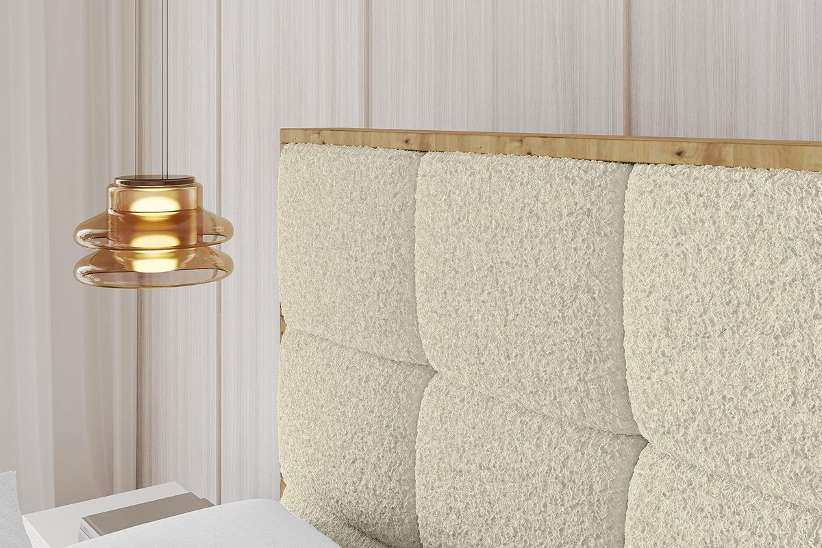 POLSTERBETT mit Bettkasten und Lattenrost, Bett mit Matratze H3/H4 - ENZO2 180x200 Beige - Taupe, Holzwerkstoff/Textil (180/200cm) - ALTDECOR