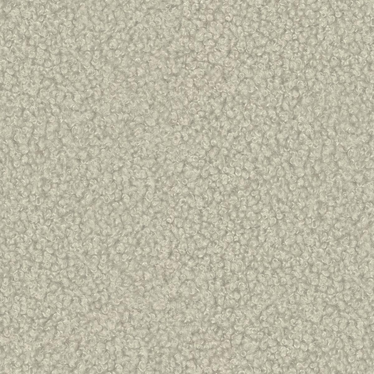 BOXBETT Sonna 140/200 cm Hellbeige Bouclé-Stoff mit abgerundetem Kopfteil und mit silbernen Metallfüßen - Beige/Silberfarben, Holz/Textil (140/200cm) - S-Style Möbel