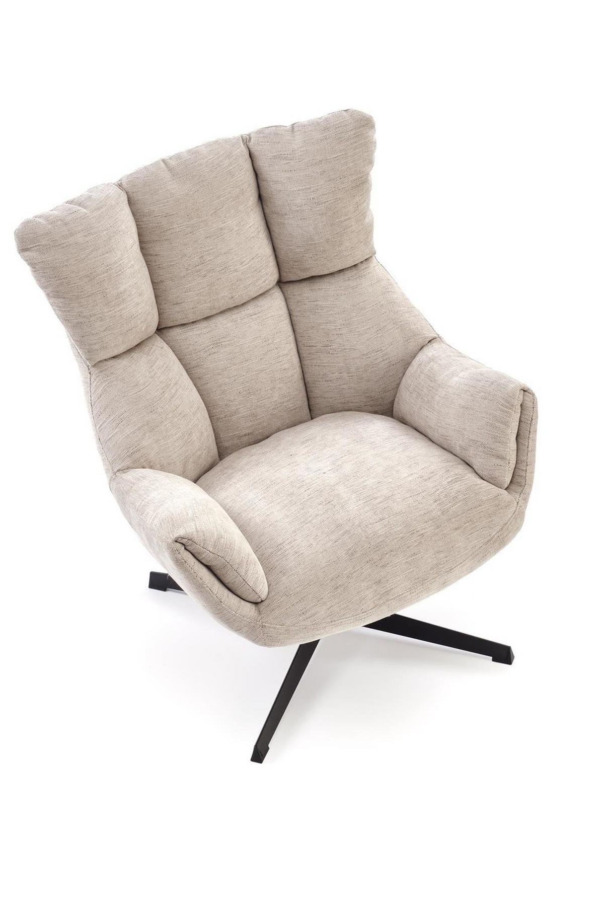 DREHSESSEL mit Polsterung COZY 360° - Beige, Textil (72/87/79cm) - Lookway
