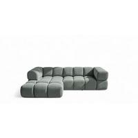 ECKSOFA Blanche In Puente - Grün, Holzwerkstoff/Textil (280/150cm) - Fun Möbel