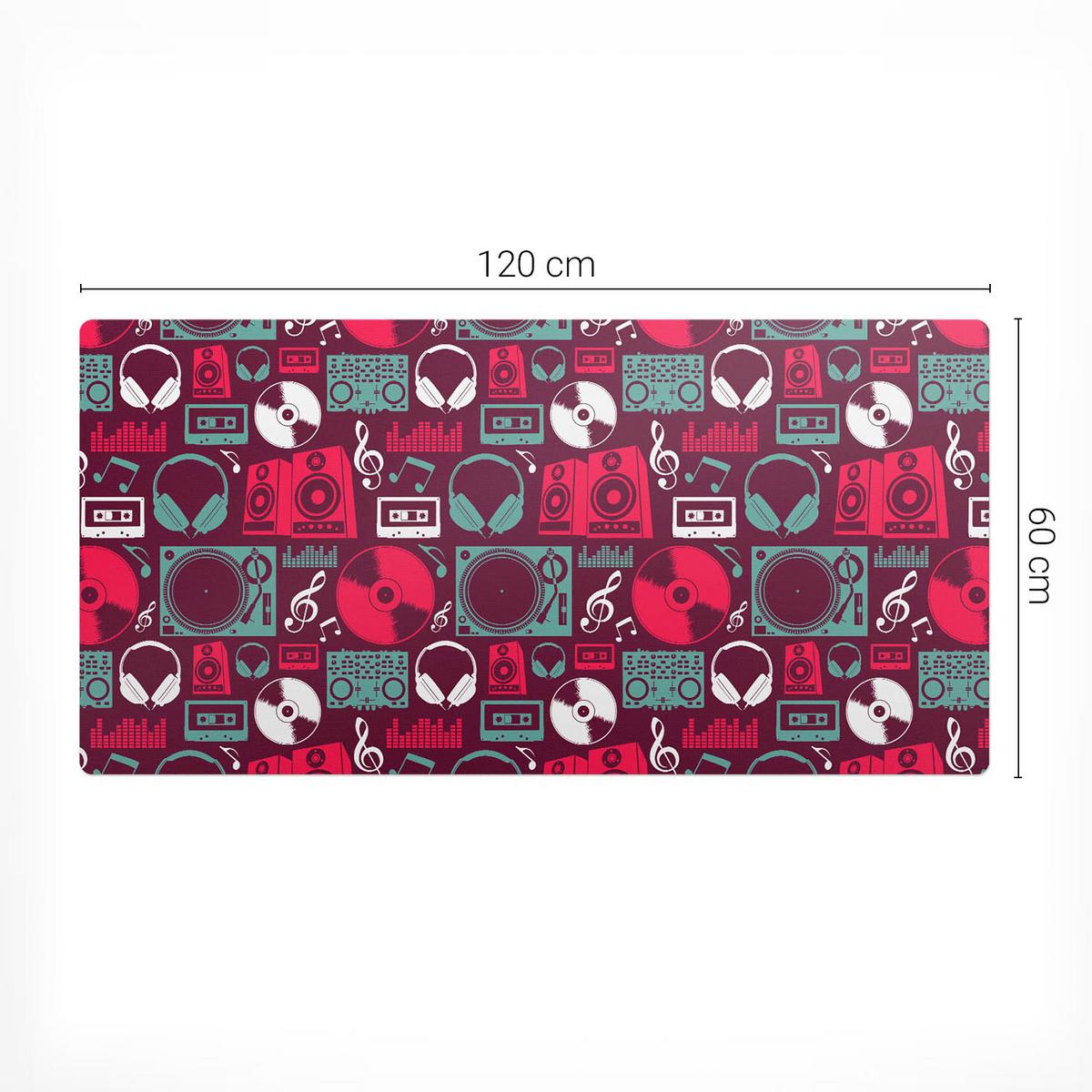 SCHREIBTISCHUNTERLAGE 120x60 cm Bordeaux - Bordeaux, Kunststoff (120/60/1.6cm) - Wallfluent
