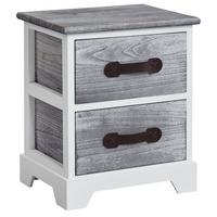 NACHTTISCH SALERNO - Weiß, Holz (35/41/27cm) - CARO-Möbel