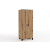 DREHTÜRENSCHRANK CORTEZA 80/193/56cm 2-türig Eiche Artisan - Eiche Artisan, Holzwerkstoff (80/193/56cm) - MASSENO
